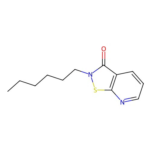 2-Hexylisothiazolo[5,4-b]pyridin-3-one structure