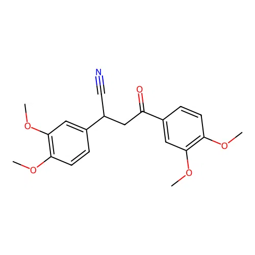 2,4-Bis(3,4-dimethoxyphenyl)-4-oxobutanenitrile structure