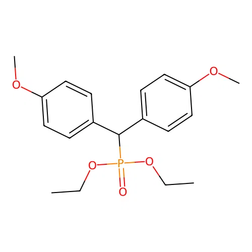 Phosphonic acid, [bis(4-methoxyphenyl)methyl]-, diethyl ester structure