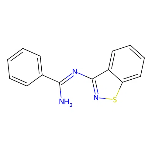 Benzenecarboximidamide, N-1,2-benzisothiazol-3-yl- structure