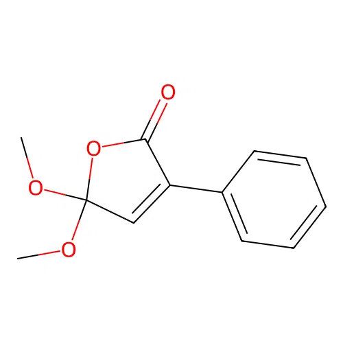 5,5-Dimethoxy-3-phenyl-2(5h)-furanone structure