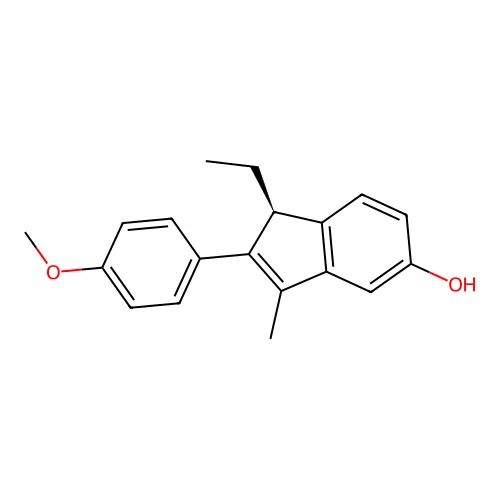 (S)-1-Ethyl-2-(4-methoxyphenyl)-3-methyl-1H-inden-5-ol structure