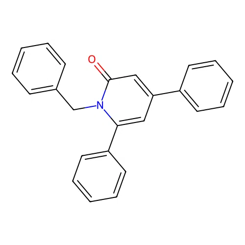 1-Benzyl-4,6-diphenyl-1,2-dihydropyridin-2-one structure
