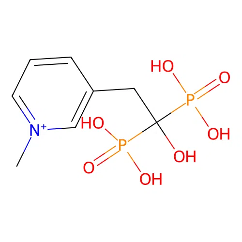 3-(2-Hydroxy-2,2-Diphosphonoethyl)-1-Methylpyridinium structure
