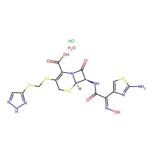 Cefmatilen hydrochloride hydrate structure