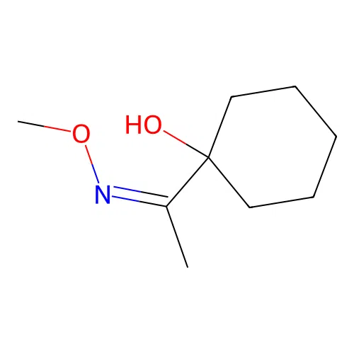 Ethanone, 1-(1-hydroxycyclohexyl)-, O-methyloxime structure