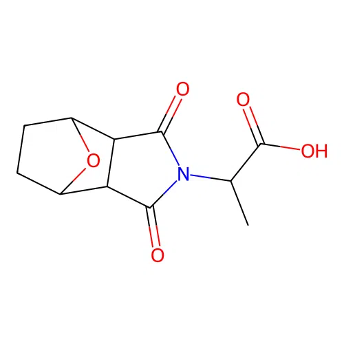 2-(1,3-Dioxohexahydro-1H-4,7-epoxyisoindol-2(3H)-yl)propanoic acid structure