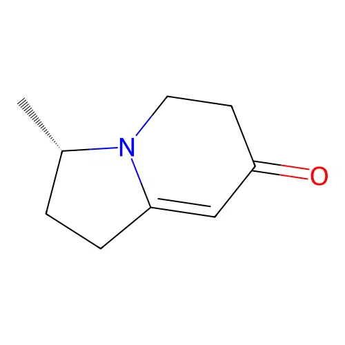 (3S)-3-methyl-2,3,5,6-tetrahydro-1H-indolizin-7-one structure
