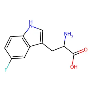 5-Fluorotryptophan, DL- structure