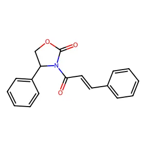 (R)-3-cinnamoyl-4-phenyloxazolidin-2-one structure