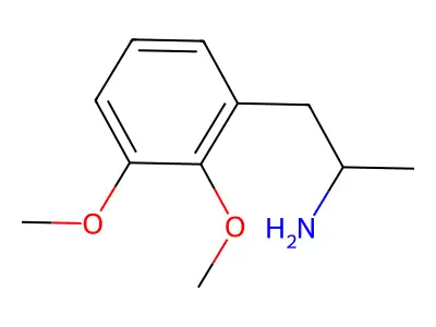 2,3-Dimethoxyamphetamine structure