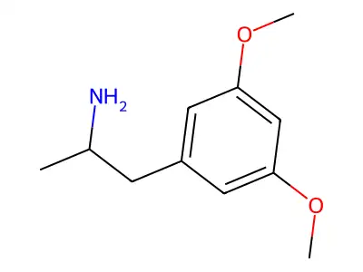 3,5-Dimethoxyamphetamine structure