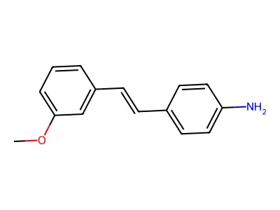 4-(2-(3-Methoxyphenyl)ethenyl)aniline structure