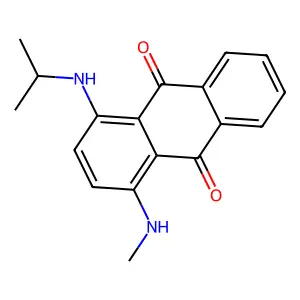 1-(Methylamino)-4-((1-methylethyl)amino)anthraquinone structure