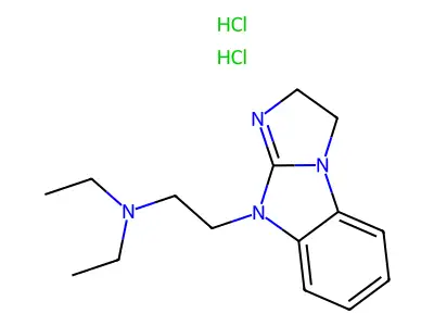 N,N-dietil-2,3-diidro-9H-imidazo[1,2-a]-benzimidazolo-9-etilamina dicloridrato structure
