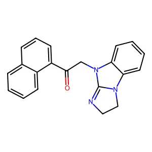 2-(1,2-Dihydroimidazo[1,2-a]benzimidazol-4-yl)-1-naphthalen-1-ylethanone structure