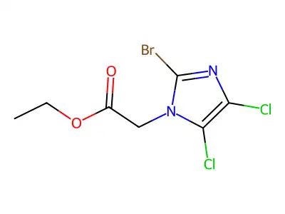 ethyl 2-(2-bromo-4,5-dichloro-1H-imidazol-1-yl)acetate structure