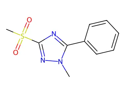 1H-1,2,4-Triazole, 1-methyl-3-(methylsulfonyl)-5-phenyl- structure