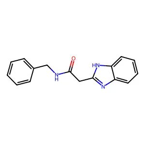 2-(1H-1,3-benzodiazol-2-yl)-N-benzylacetamide structure