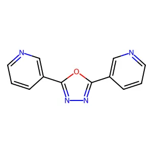 2,5-Bis(3-pyridyl)-1,3,4-oxadiazole structure