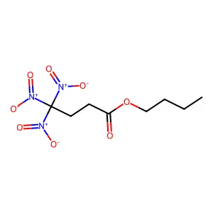 Butyric acid, 4,4,4-trinitro-, butyl ester structure