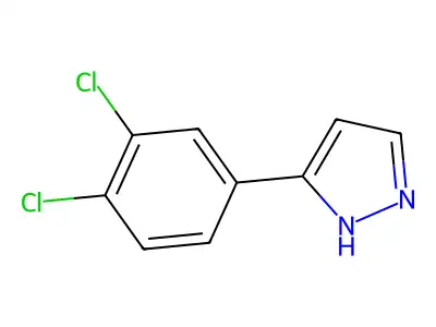 5-(3,4-dichlorophenyl)-1H-pyrazole structure