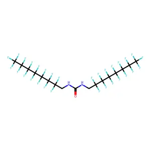 1,3-Bis(2,2,3,3,4,4,5,5,6,6,7,7,8,8,8-pentadecafluorooctyl)urea structure