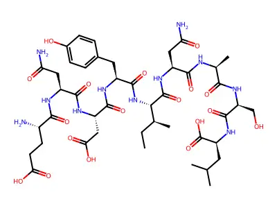 Glu-Asn-Asp-Tyr-Ile-Asn-Ala-Ser-Leu structure