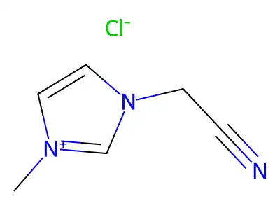 1-(Cyanomethyl)-3-methylimidazolium chloride structure