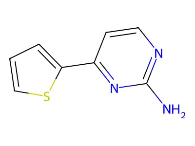 4-(Thiophen-2-yl)pyrimidin-2-amine structure