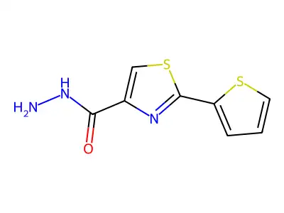 2-(2-Thienyl)-1,3-thiazole-4-carbohydrazide structure