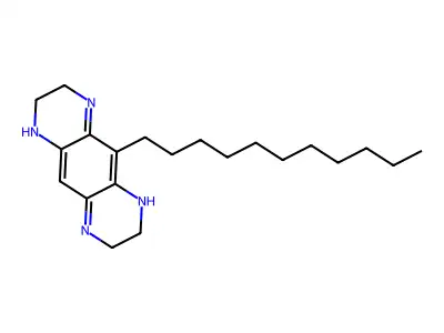 Pyrazino(2,3-g)quinoxaline, 1,2,3,6,7,8-hexahydro-5-undecyl- structure