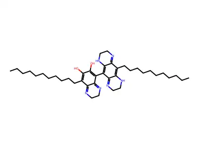 6(2H)-Quinoxalinone, 3,4-dihydro-8-(1,2,3,6,7,8-hexahydro-10-undecylpyrazino(2,3-g)quinoxalin-5-yl)-7-hydroxy-5-undecyl- structure