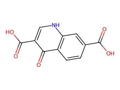 4-oxo-1H-quinoline-3,7-dicarboxylic acid structure