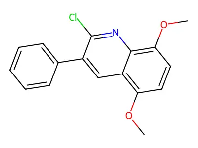 2-Chloro-5,8-dimethoxy-3-phenylquinoline structure