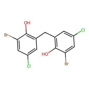 2,2'-Methylenebis(6-bromo-4-chlorophenol) structure