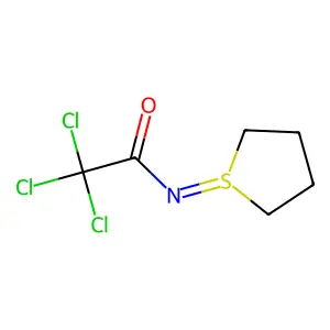 Thiophene, 1,1,2,3,4,5-hexahydro-1-((trichloroacetyl)imino)- structure