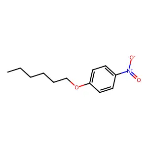 Benzene, 1-(hexyloxy)-4-nitro- structure