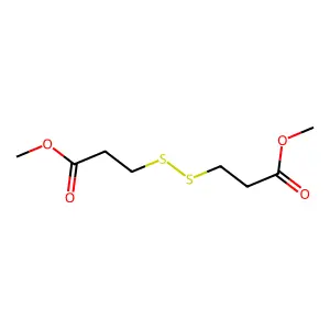 Dimethyl 3,3'-dithiobispropionate structure