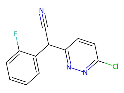 2-(6-Chloropyridazin-3-yl)-2-(2-fluorophenyl)acetonitrile structure