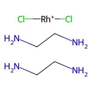 Dichlorobis(ethylenediamine)rhodium(III) structure