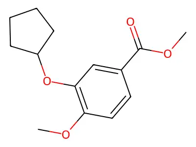 Methyl 3-(cyclopentyloxy)-4-methoxybenzoate structure