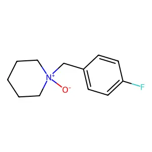Piperidine, 1-((4-fluorophenyl)methyl)-, 1-oxide structure