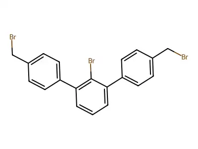 2'-Bromo-4,4''-bis-bromomethyl-(1,1',3',1'')terphenyl structure