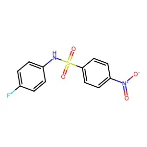N-(4-fluorophenyl)-4-nitrobenzenesulfonamide structure