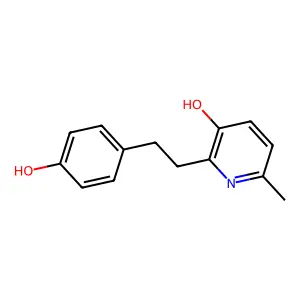 2-[2-(4-Hydroxyphenyl)ethyl]-6-methylpyridin-3-ol structure