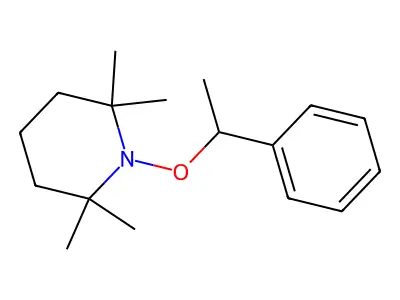 2,2,6,6-Tetramethyl-1-(1-phenylethoxy)piperidine structure