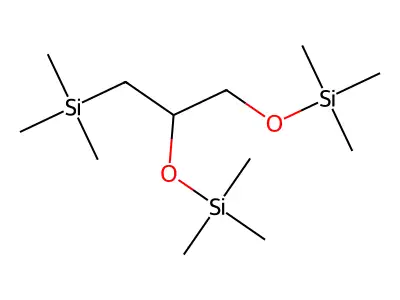 Trimethyl-(1-trimethylsilyl-3-trimethylsilyloxypropan-2-yl)oxysilane structure