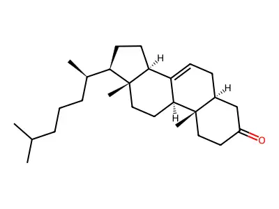 (5-alpha)-Cholest-7-EN-3-one structure