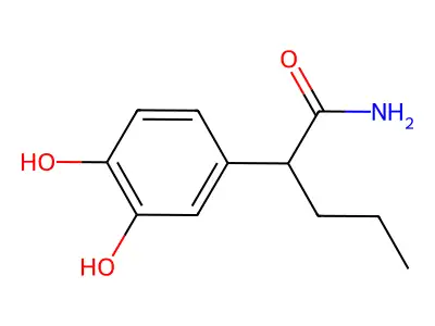 alpha-Propyldopacetamide structure